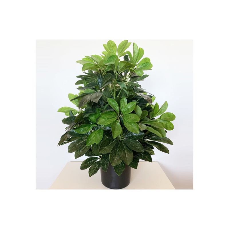 planta cheflera artificial de 60 cm de altura con maceta