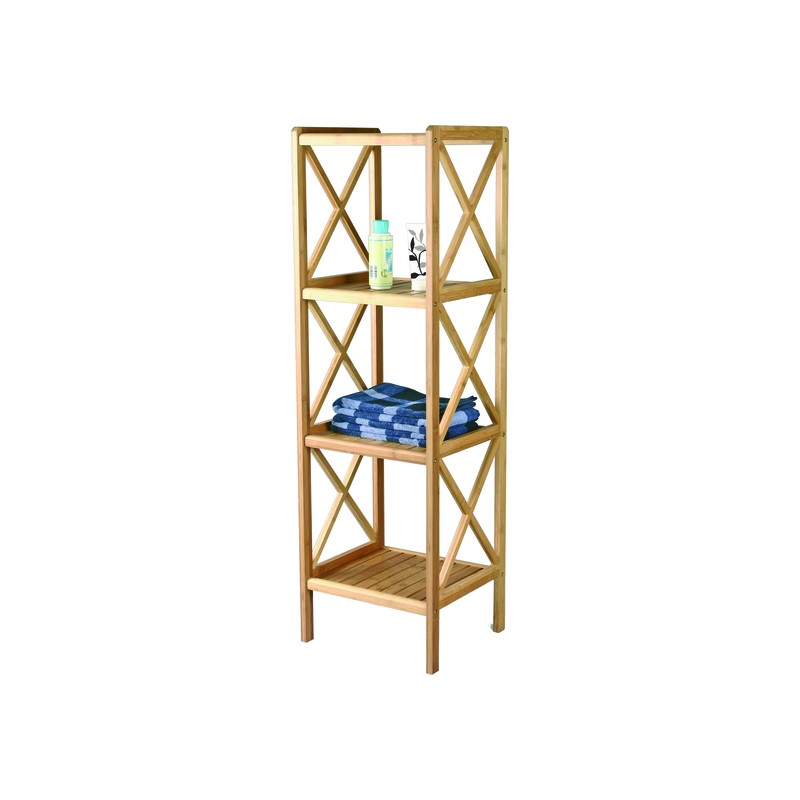 estanteria de bambu 4 niveles 36,5x33x119 cm