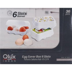 huevera plástico 6 huevos - colores surtidos