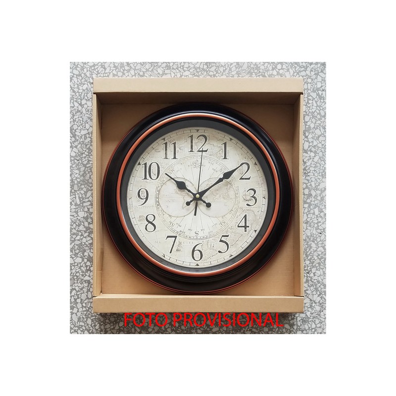 reloj classic redondo negro