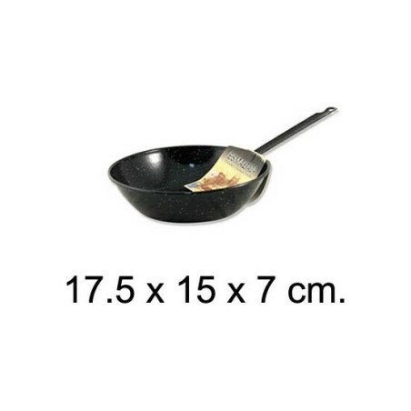 sarten honda esmaltada c/mango 14 cms