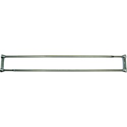 barra de ducha doble inox 125-225cm