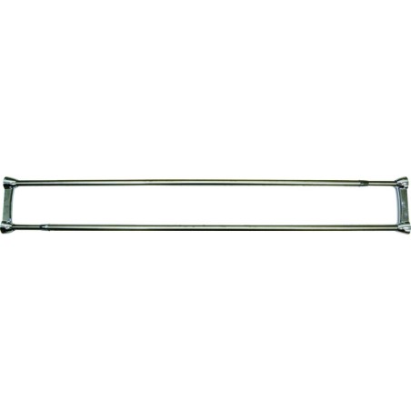 barra de ducha doble inox 125-225cm
