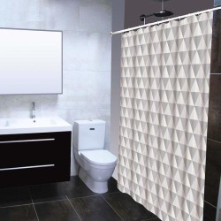 cortina de baño poliester 180x200cm narok