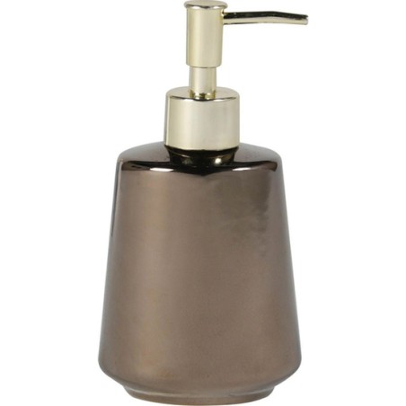dispensador de jabón de 305ml efecto bronce hecho en gres