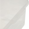 2x caja de almacenaje, plástico resistente (pp), 4,5 l, 30 x 20 x 11 cm, wilma, transparente neutro
