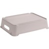 caja de almacenaje, polipropileno, a5, lotta, gris, 28x21x6.5 cm