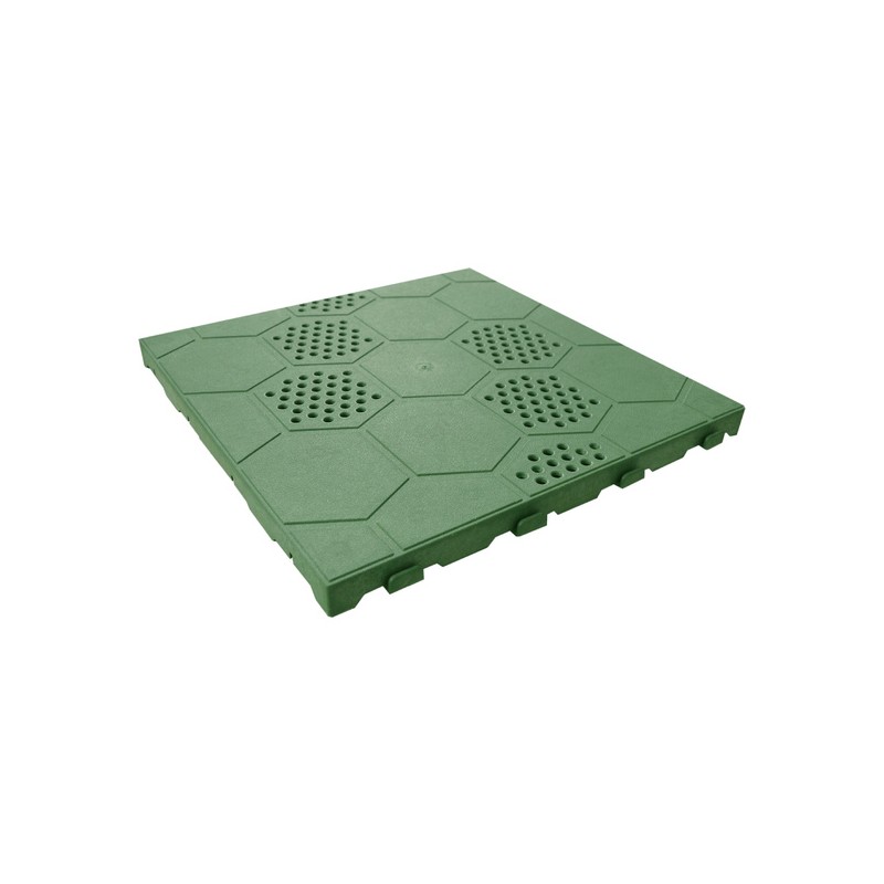 lámina para pavimento verde easy, 40x40x2,5 cm (39x39 neto); 1m²: 6,6 láminas