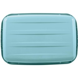 cesta para la colada, con circulación de aire jost, azul claro, 65x44x28 cm
