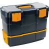 caja de herramientas con 2 organizadores+bandeja+compartimento