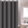 cortina de baño de poliester gris antracita