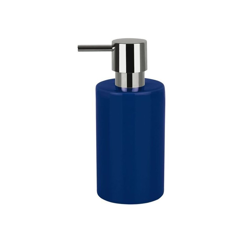 spirella tube dispensador de jabón líquido 7 x 7 x 16 cm gres azul