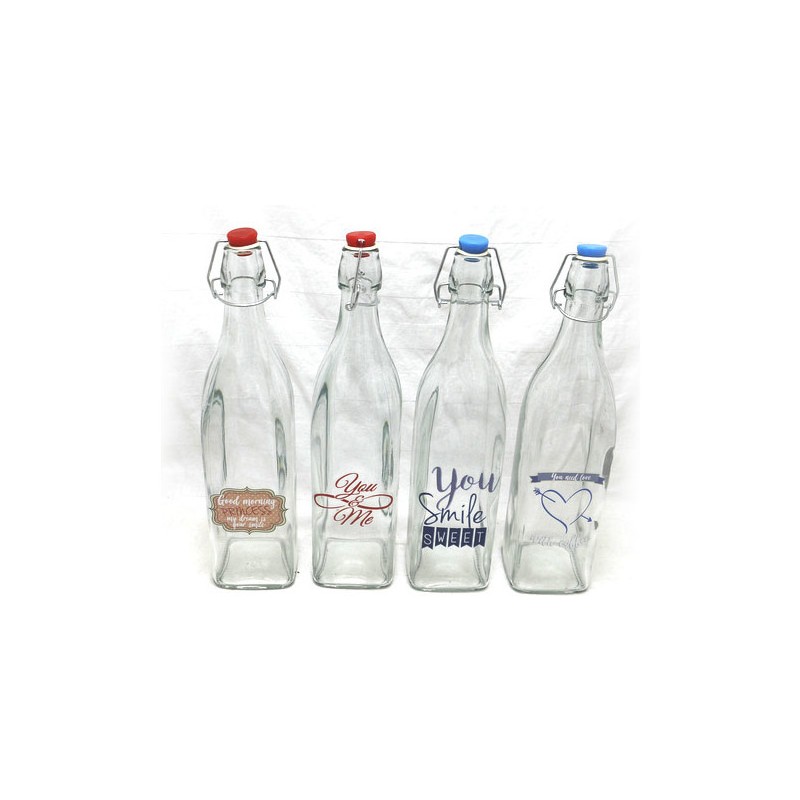 botella letras 1l - diseños surtidos