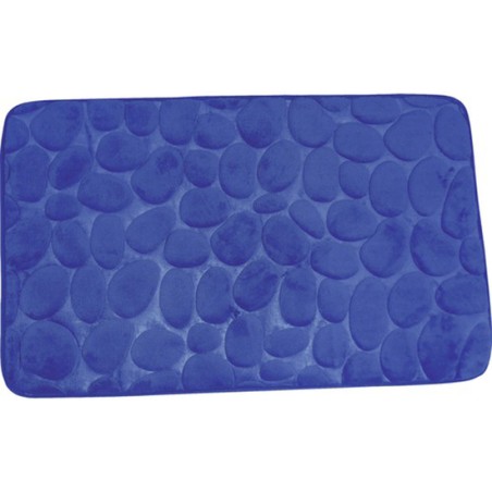 alfombra de bano de espuma piedras azul marino 40x60 cm