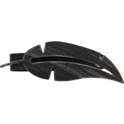 abrazadera de metal imantada plume - negro/plata