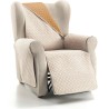 rubi cubre sofa bicolor reversible 1 plaza crudo/beige