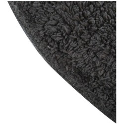 alfombra algodon rondo 57cm gris antracita msv plata