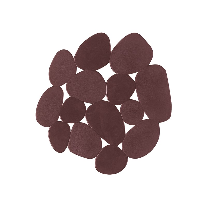 lote de 4 antideslizante piedras chocolate