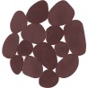 lote de 4 antideslizante piedras chocolate