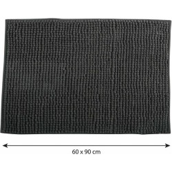 alfombra de baño chenille 60x90 cm gris