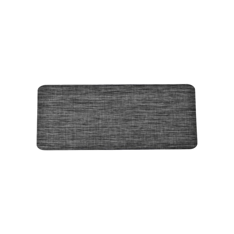 alfombra vinílica andy 50x120cm aspecto natural - gris oscuro