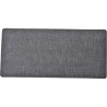 alfombra oriane 45x120cm de poliéster tejido - gris oscuro