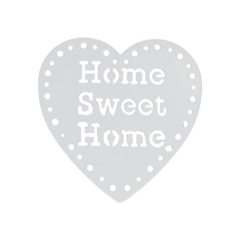 pinza de metal gm home sweet home x2 - blanco con laca