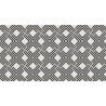 alfombra de vinilo tejido living dec geom en color negro 80 x 150 cm