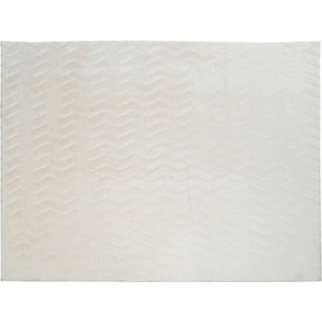 alfombra 700 gsm de poliester en color blanco
