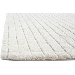 alfombra 900 gsm de poliester en color blanco