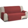 rombo cubre sofa reversible acolchado 4 plazas beige/rojo