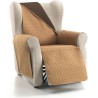 rubi cubre sofa bicolor reversible 1 plaza beige/marron