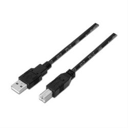 CABLE USB 2.0 IMPRESORA, TIPO A/M-B/M 1M NEGRO NANOCABLE