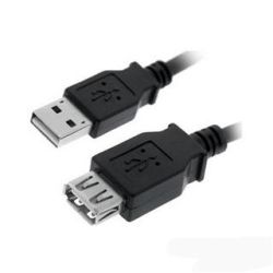 CABLE USB 2.0 PROLONGACION A/M-A/H 1M NEGRO NANOCABLE