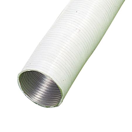 Tubo Aluminio Compacto Blanco Ø 125 mm. 5 metros