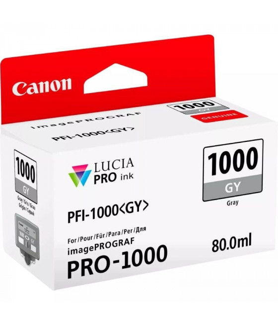 Cartucho de Tinta Original Canon PFI-1000GY/ Gris CYD-0120462