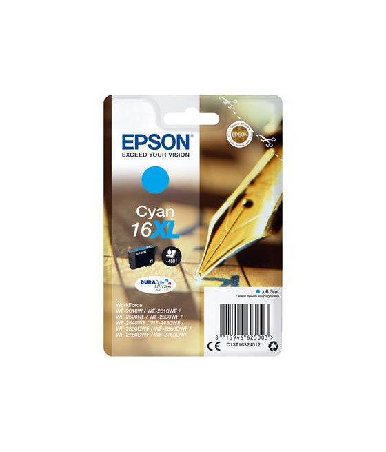 Epson DURABrite Ultra Ink Cartucho Cian 16XL. REF. CSP-233195