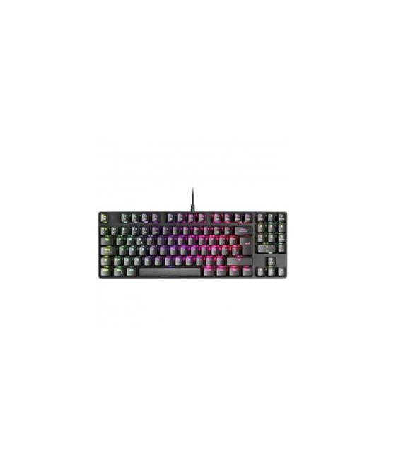 Teclado Mecanico Compacto Tkl Mars Gaming Mkrevo Pro Black Switch Outemu Pro Blue Chipset Vision Mcu Iluminacion Full Rgb Pad. 