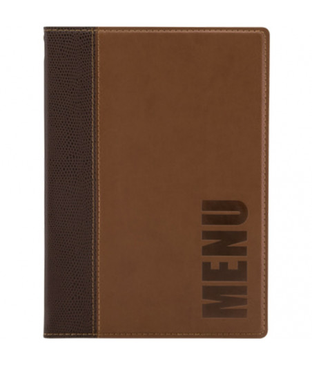 -40-PORTA MENUS MARRON A5 TRENDY 25.3X17.7X0.8CM-CYG-447111