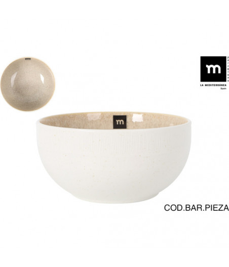 ENSALADERA Ø18X9CM CALOBRA CREMA-CYG-506317