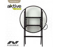 CONJUNTO DE MESA DE TERRAZA PLEGABLE (60X71 CM) + 2 SILLAS DE TEXTILEN-CYG-443314