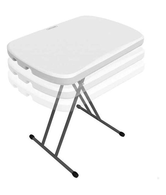 MESA AUXILIAR PLEGABLE REGULABLE 3 POSICIONES LIFETIME 66X46XH61/71 CM-CYG-443344