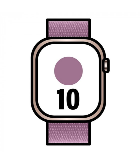 Apple Watch Series 10/ GPS/ 42mm/ Caja de Aluminio Oro Rosa / Correa Deportiva Rosa Rubor M/L CYD-90041484