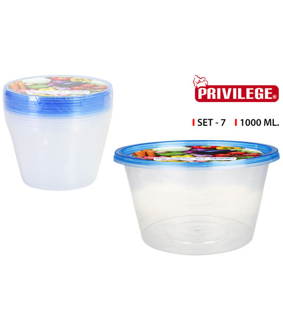 SET 7 SEMIDESECHABLES REDONDA 1000ML-CYG-49791