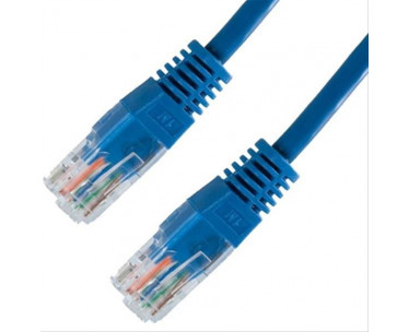 CABLE RED LATIGUILLO RJ45 CAT.6 UTP AWG24,1M AZUL NANOCABLE. REF. CSP-17769