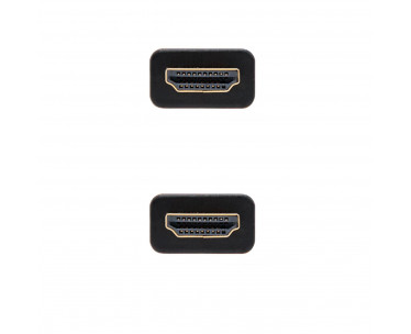 CABLE HDMI V2.0 4K 60HZ 18GBPS, AM-AM, NEGRO 0.5M NANOCABLE. REF. CSP-298026