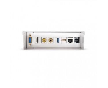 CAJA DE CONEXIONES MULTIMEDIA DE PARED VGA+HDMI+JACK3.5+RCA+USB3.0+USB2.0+2XRJ45 BLANCO NA. REF. CSP-251725