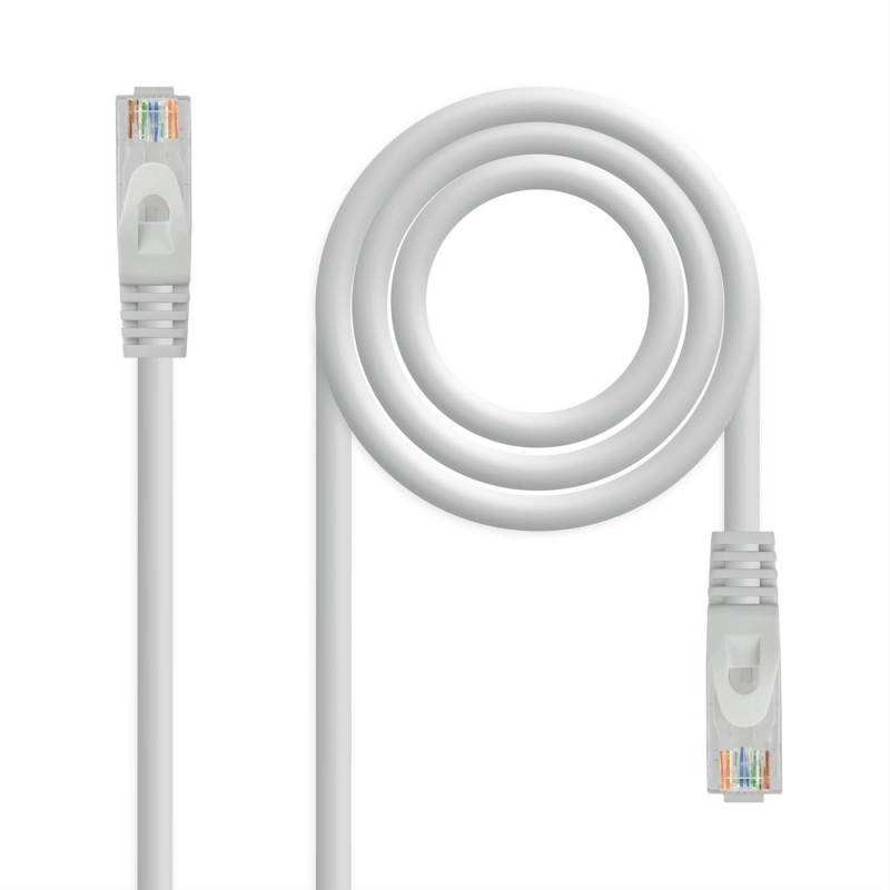 CABLE RED LATIGUILLO RJ45 CAT.6A LSZH UTP AWG24, 3M GRIS NANOCABLE. REF. CSP-386688