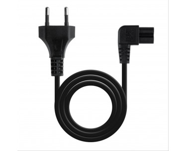 CABLE ALIMENT. ACODADO CEE7/16/M-C7/H NEGRO 1.8 M NANOCABLE. REF. CSP-443870
