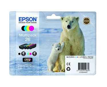 Epson Claria Premium Cartucho 26 Multipack 4 colores. REF. CSP-36153